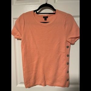 Peach Short Sleeve Sweater